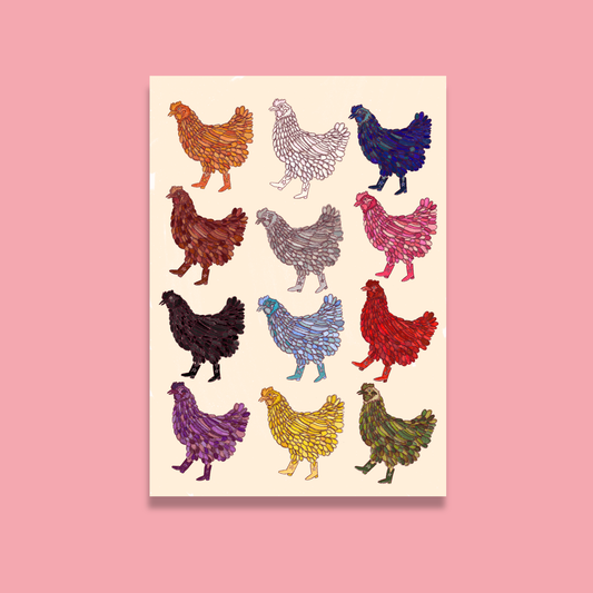 Colourful Haze Hens